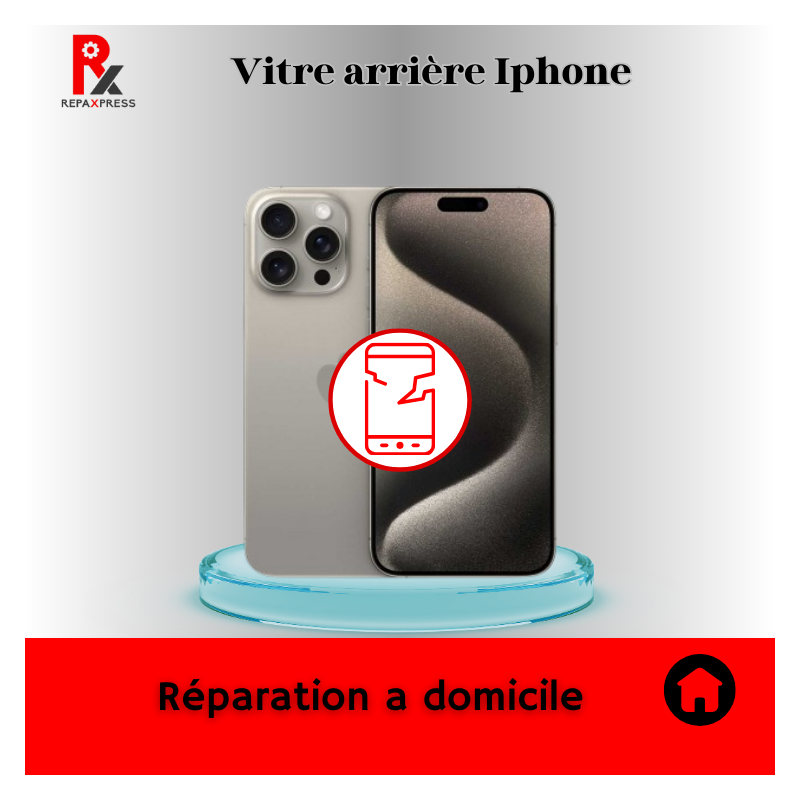 Vitre arrière Iphone 15 Pro